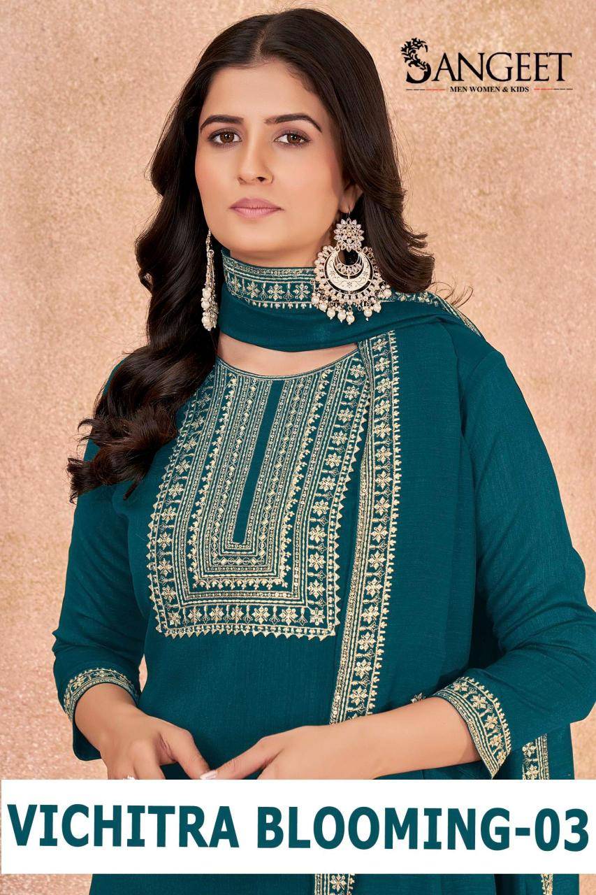 Sangeet vichitra blooming 3 Kurti manufacturer in Bhavnagar