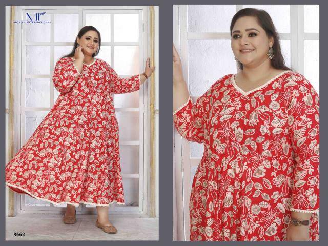 Moksh international plus size color vol 2 Kurti exporters