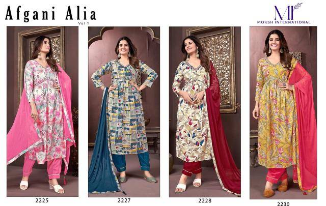 Moksh international afgani alia vol 1 Wholesale Kurti market in India