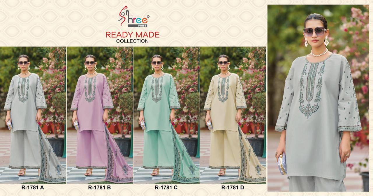 Shree fab desin 1781 readyment cottan collection 3 Kurti distributors in India