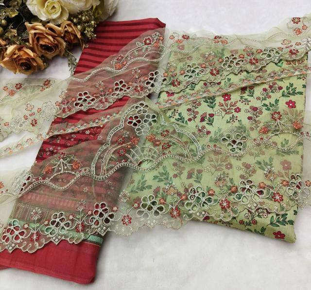 Shree fab sada bahar cutwork collection nx Indian dress materials