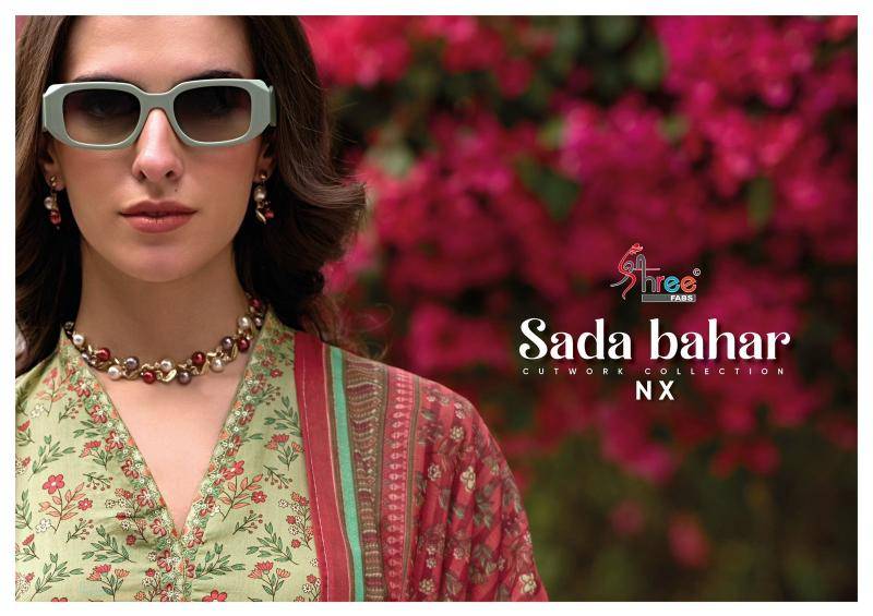 Shree fab sada bahar cutwork collection nx Indian dress materials