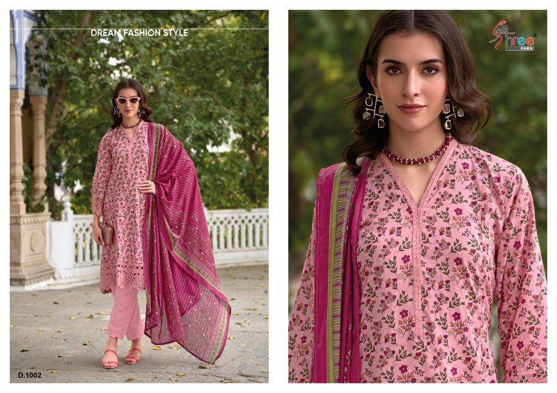 Shree fab sada bahar cutwork collection nx Indian dress materials