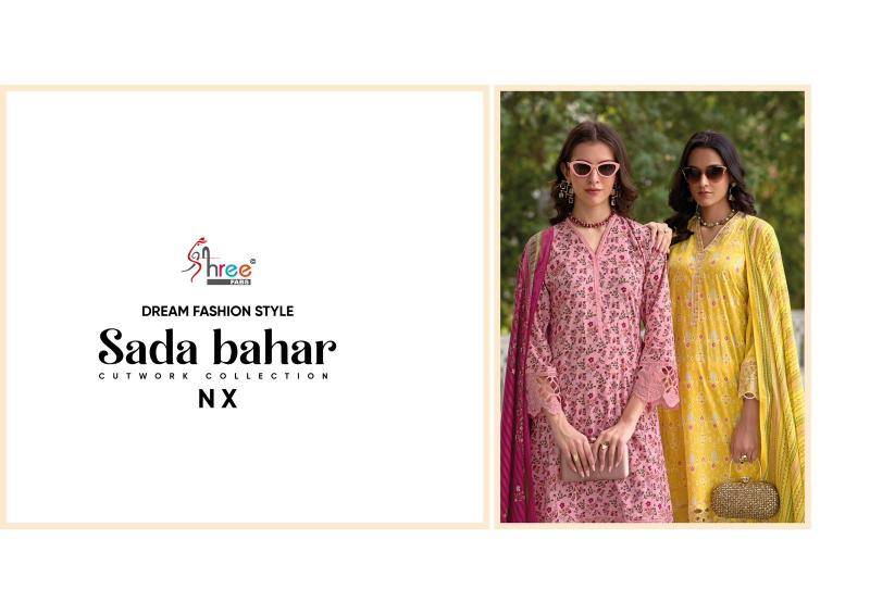 Shree fab sada bahar cutwork collection nx Indian dress materials