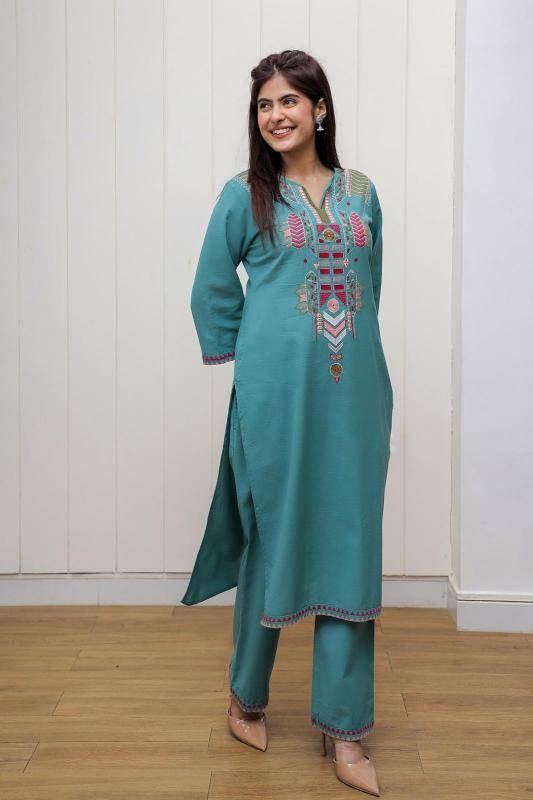 Karma cotton catalog with embroidery Kurti manufacturer in Gujarat