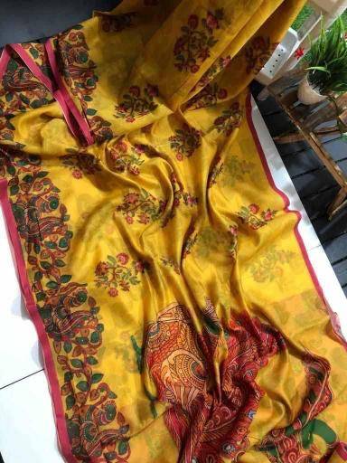 Linen digital print Wholesale saree supplier in Gujarat