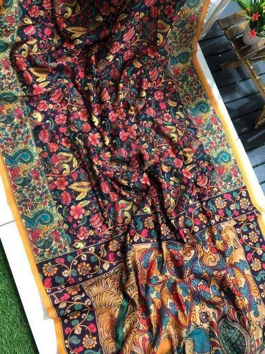 Linen digital print Wholesale saree supplier in Gujarat