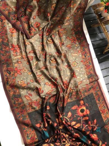 Linen digital print Wholesale saree supplier in Gujarat