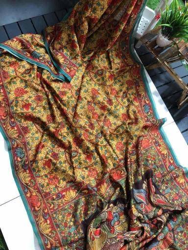 Linen digital print Wholesale saree supplier in Gujarat