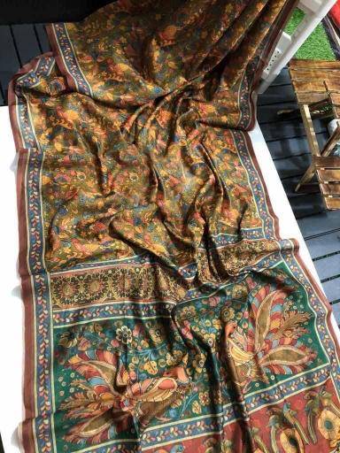 Linen digital print Wholesale saree supplier in Gujarat