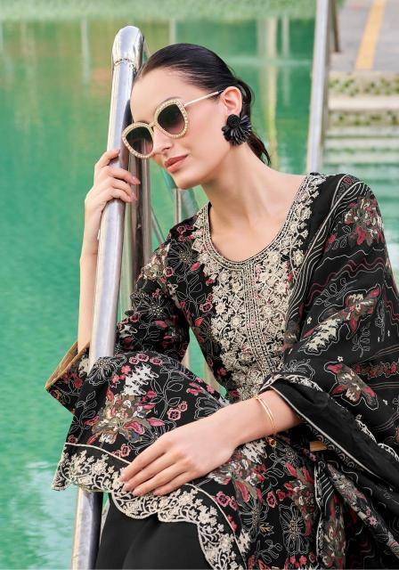 Alok suit black diamond 10 Dress materials manufacturers in India