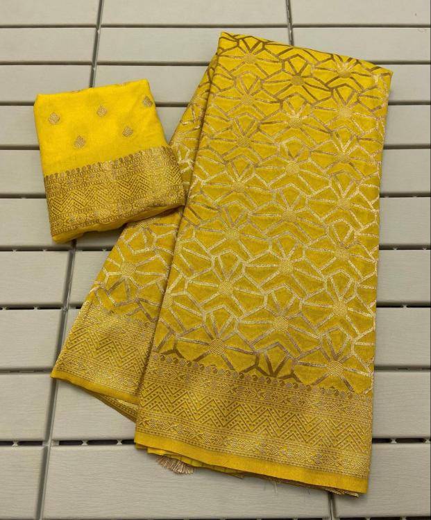 Pure khadi silk rich zari Saree wholesalers in Bhavnagar