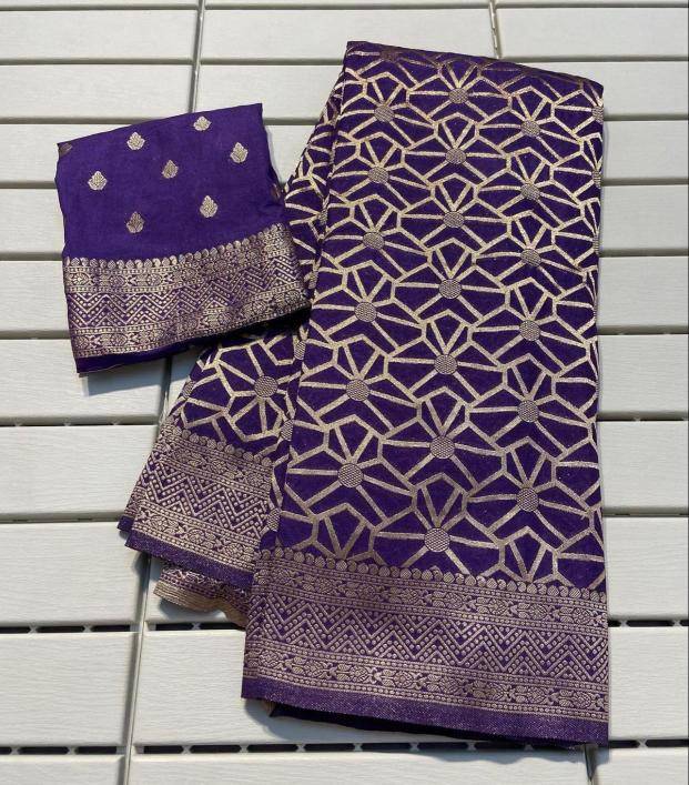 Pure khadi silk rich zari Saree wholesalers in Bhavnagar