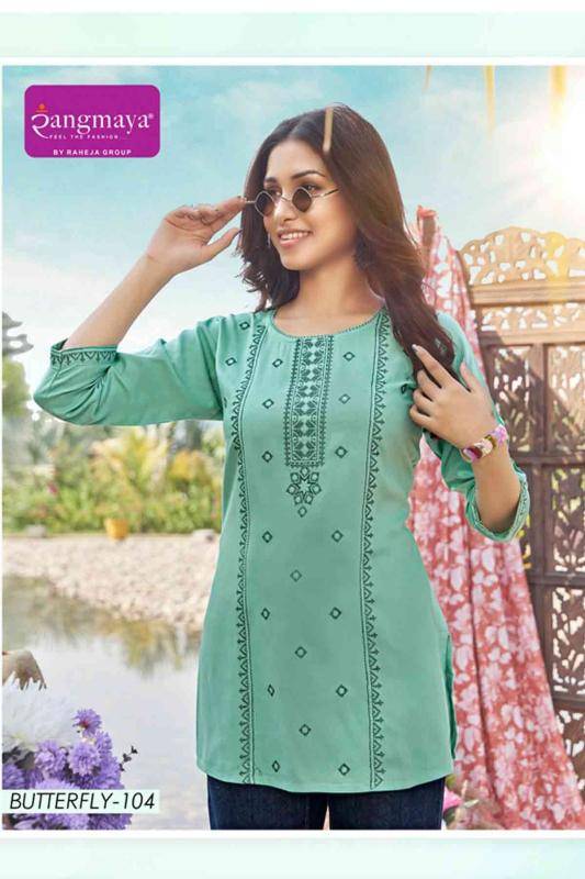 Rangmaya butterfly Kurti exporter in India