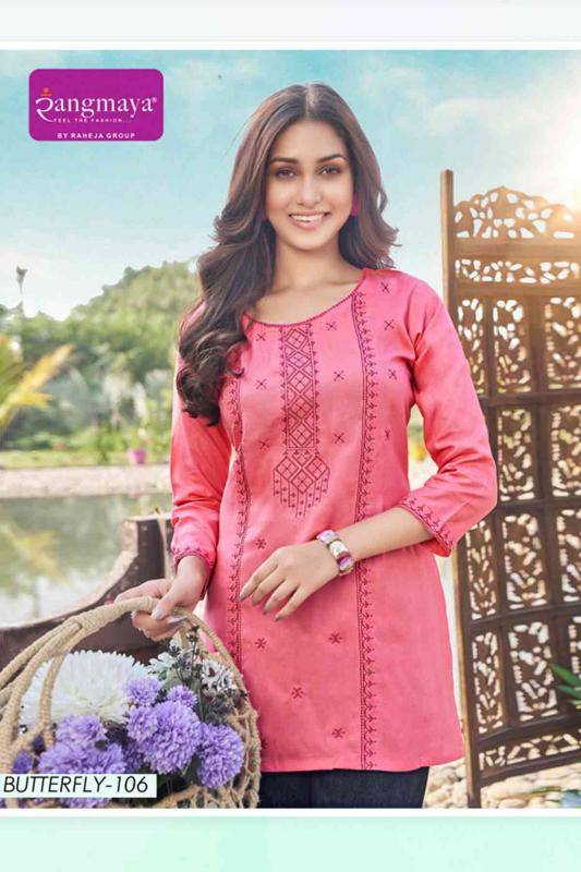 Rangmaya butterfly Kurti exporter in India