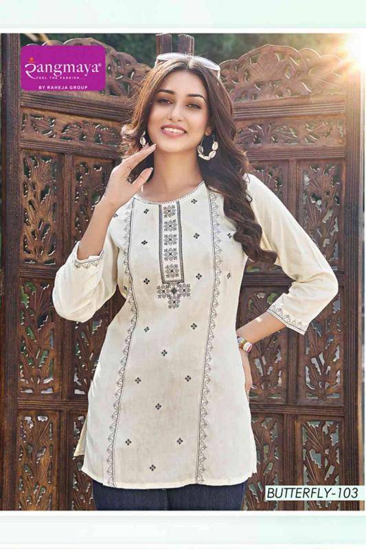 Rangmaya butterfly Kurti exporter in India