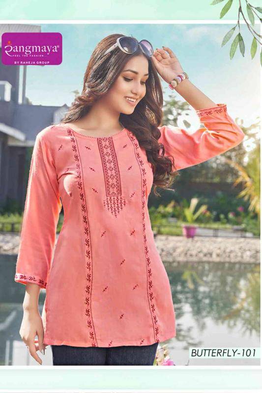 Rangmaya butterfly Kurti exporter in India