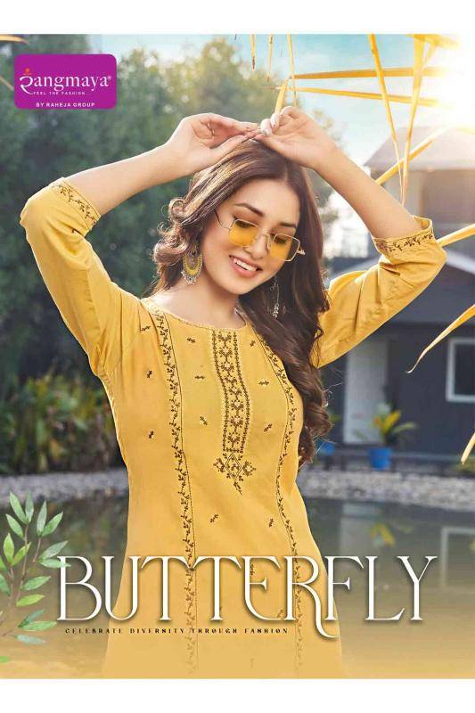 Rangmaya butterfly Kurti exporter in India