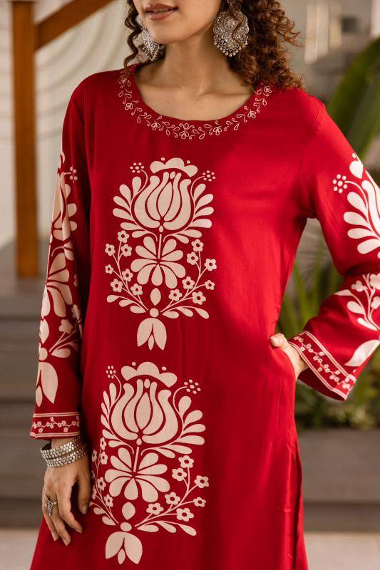 Karma german rayon printed Kurti exporter in India