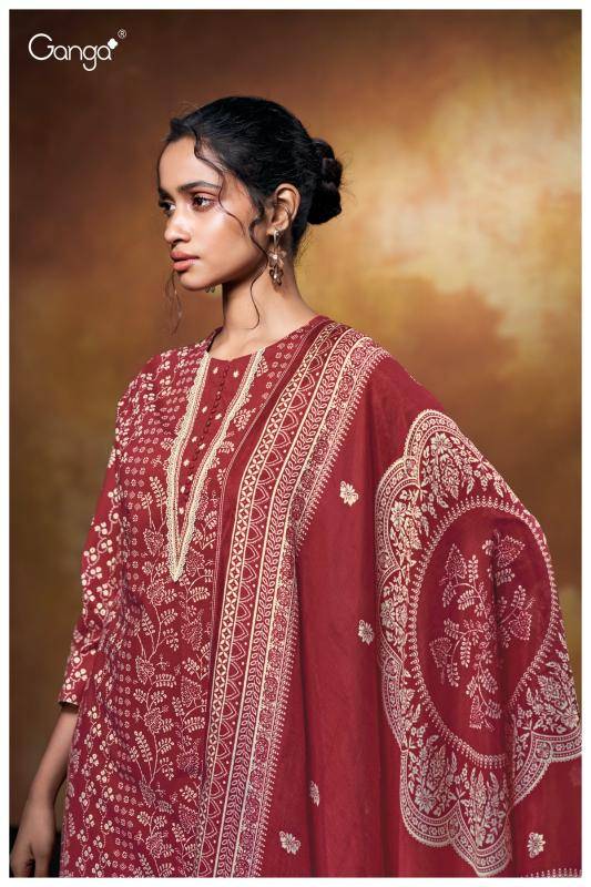 Ganga xara 3634 Wholesale dress material catalogue