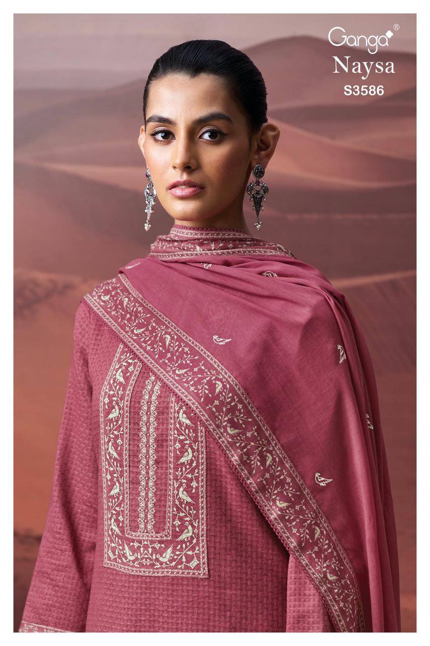Ganga naysa 3586 Bulk dress materials in India