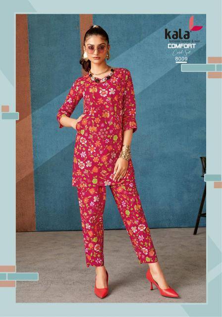 Kala comfort vol-3 co ord set Ladies Kurti Manufacturers in Surat