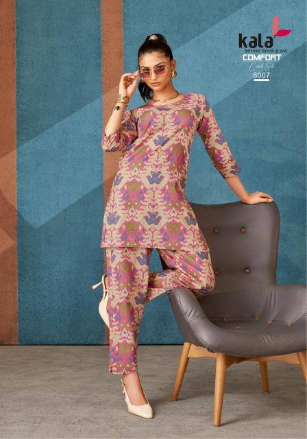 Kala comfort vol-3 co ord set Ladies Kurti Manufacturers in Surat