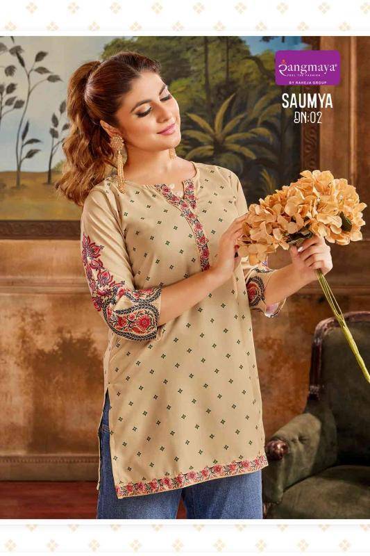 Rangmaya saumya Kurti Wholesalers in Surat
