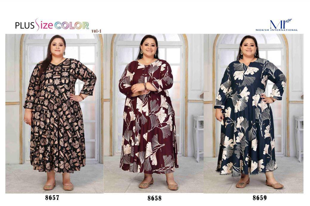 Moksh international plus size color vol- 1 Surat Kurti Online Shopping
