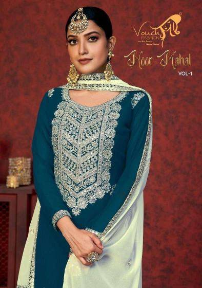 Vouch noor mahal vol 1 Wholesale dress materials in Delhi