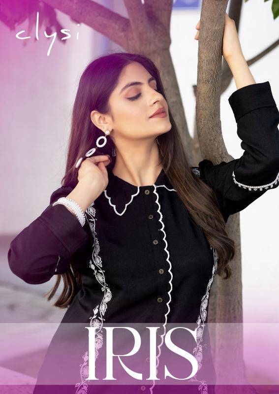 Clysi iris viscose slub coord sets Kurti distributor in Ahmedabad