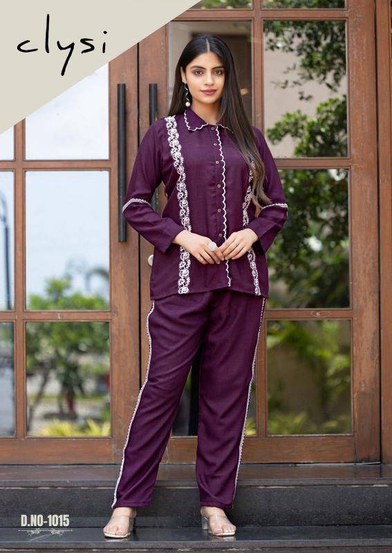 Clysi iris viscose slub coord sets Kurti distributor in Ahmedabad