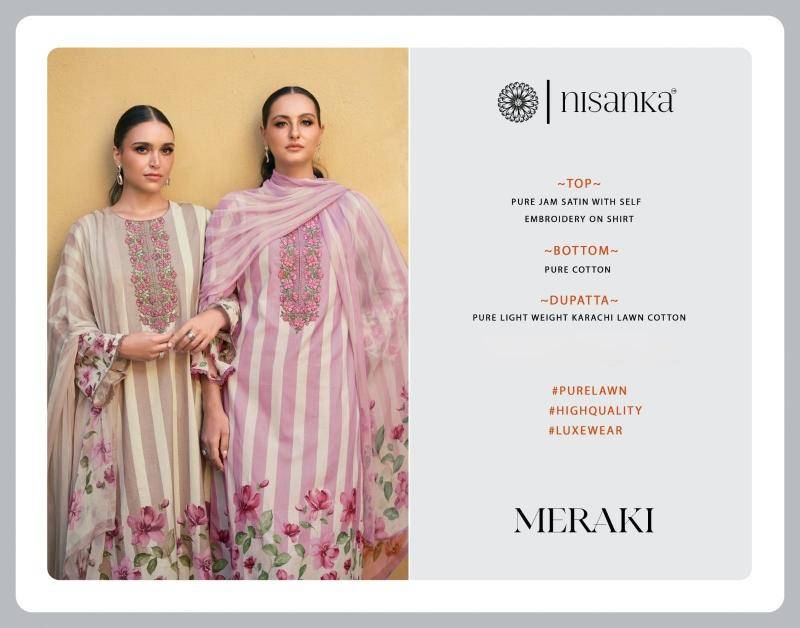 Meraki nisanka Dress material wholesale market Delhi