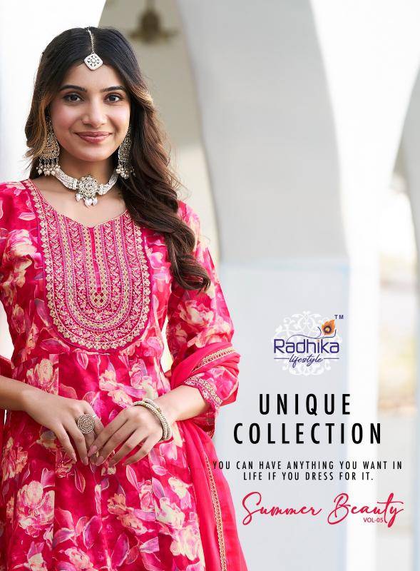 Radhika lifestyle summer beauty vol 5 Kurti factory in Ahmedabad