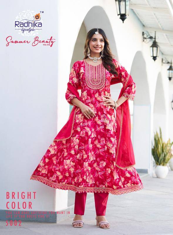 Radhika lifestyle summer beauty vol 5 Kurti factory in Ahmedabad