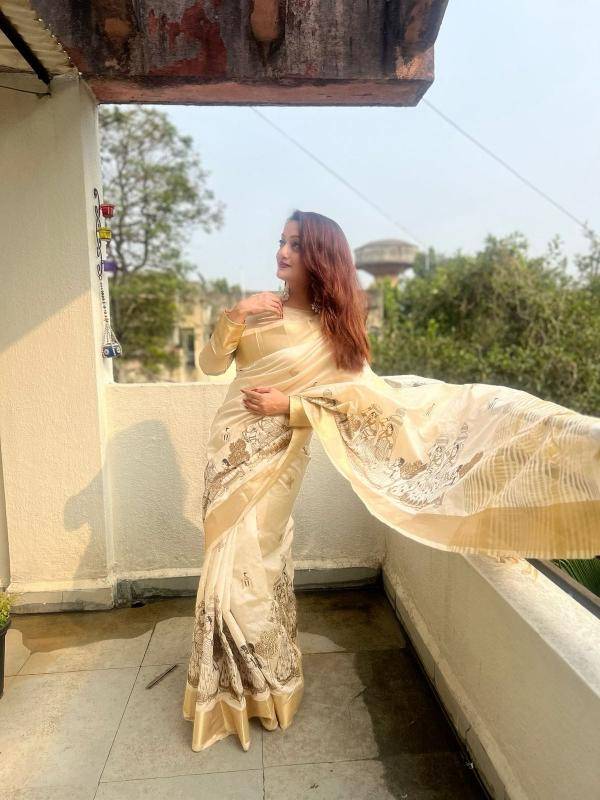 Special tusser quality with kalankari Saree suppliers in Mumbai