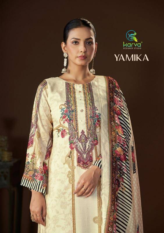 Karva designer studio yamika Bulk dress materials dealer in Surat
