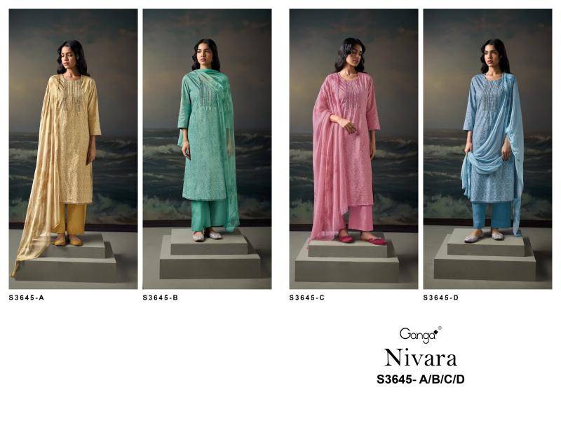 Ganga nivara 3645 Surat dress materials market
