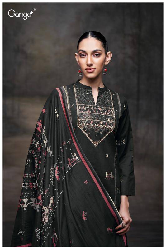 Ganga ipsita 3678 Fancy dress materials wholesale in Surat