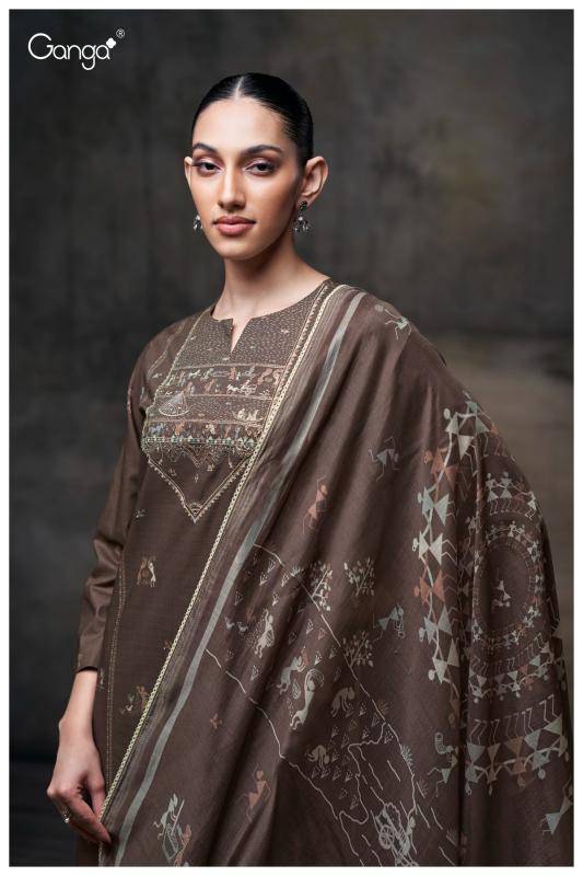 Ganga ipsita 3678 Fancy dress materials wholesale in Surat