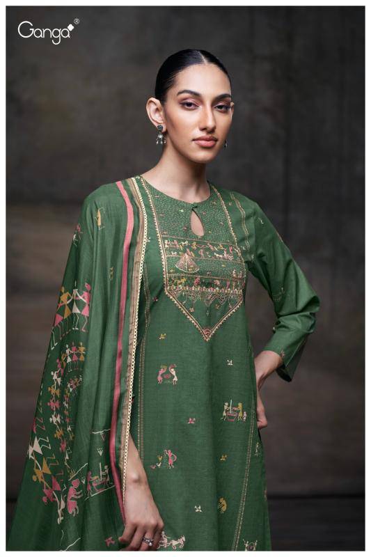 Ganga ipsita 3678 Fancy dress materials wholesale in Surat