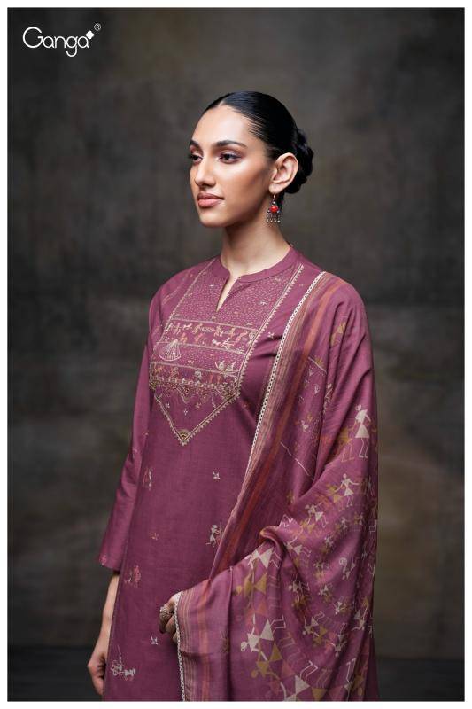 Ganga ipsita 3678 Fancy dress materials wholesale in Surat