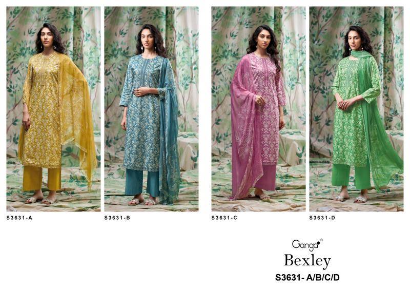 Ganga bexley 3631 Wholesale designer dress materials in Surat