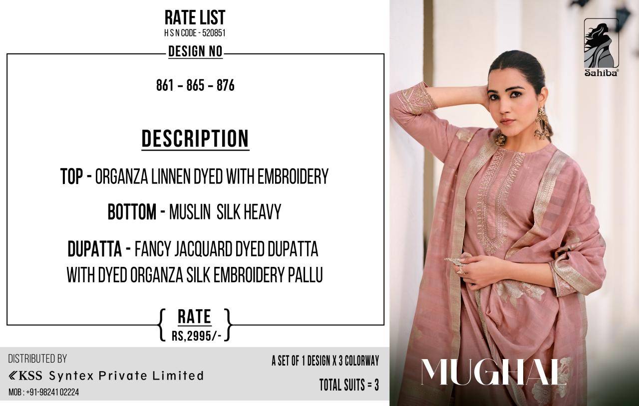 SAHIBA MUGHAL Dress materials wholesale market in India
