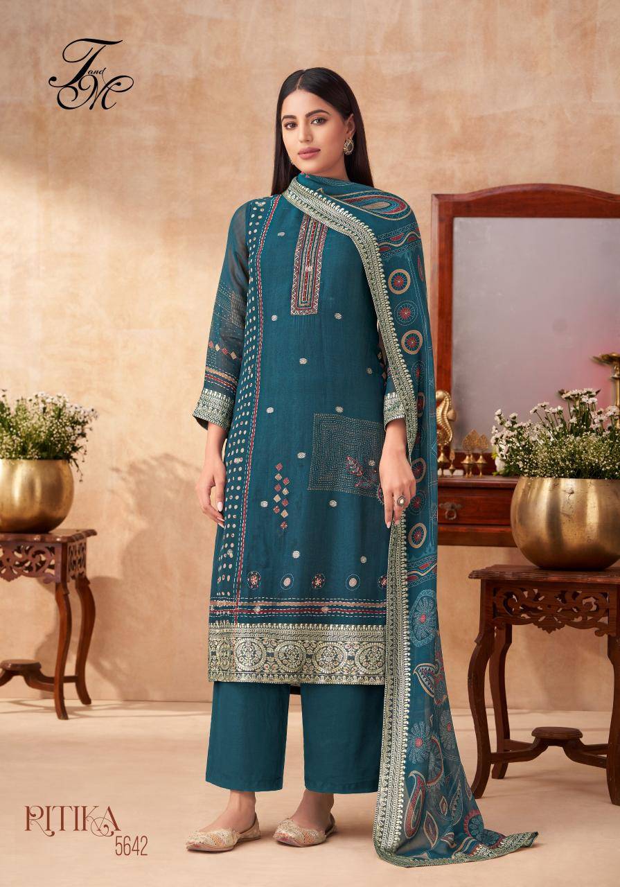 T&M RITIKA Dress materials wholesale price list