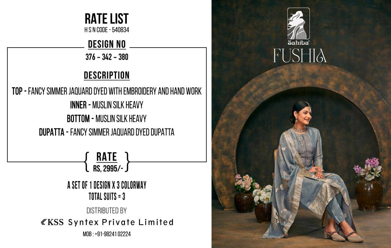 Sahiba fushia Dress materials wholesale in Delhi