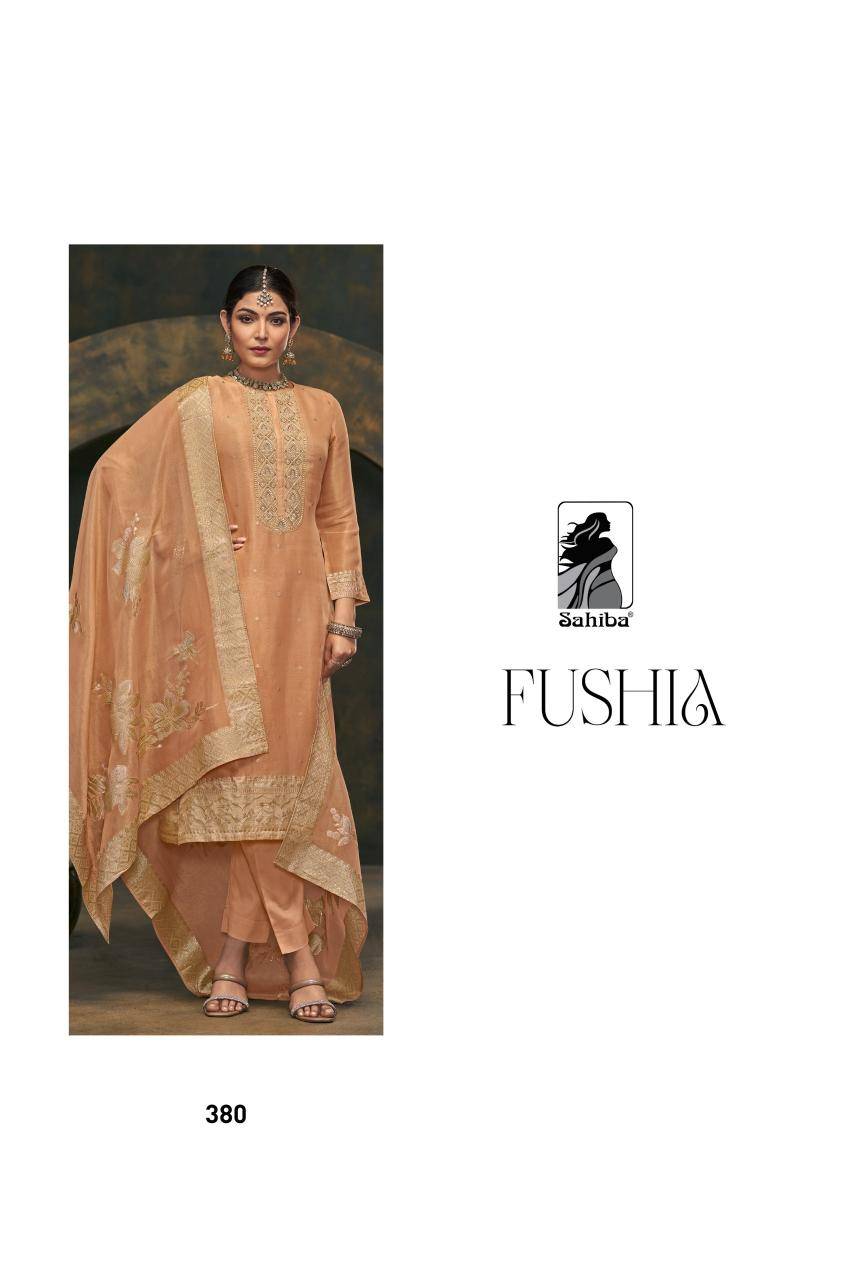 Sahiba fushia Dress materials wholesale in Delhi