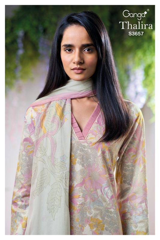 Ganga thalira 3657 Dress material suppliers in Kolkata