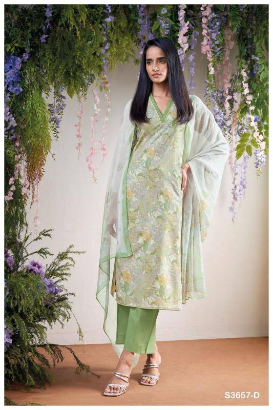 Ganga thalira 3657 Dress material suppliers in Kolkata