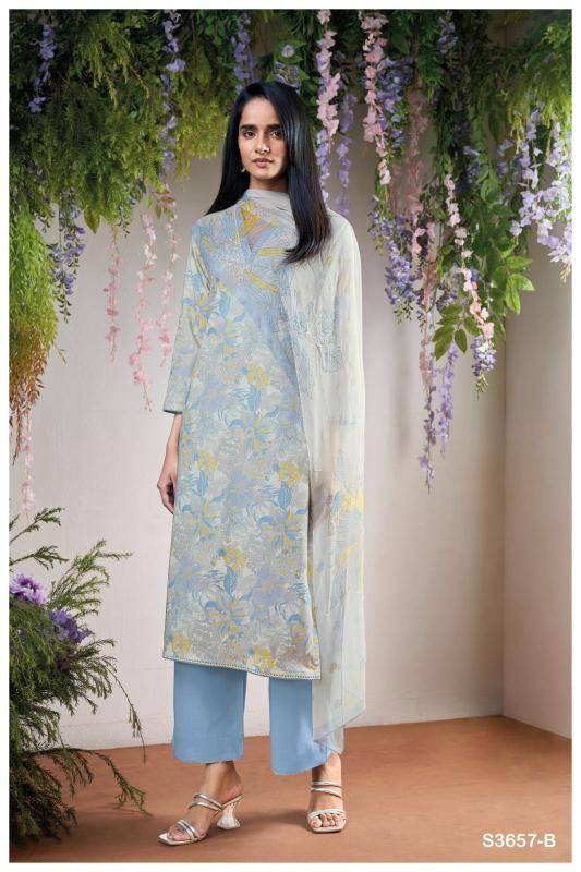 Ganga thalira 3657 Dress material suppliers in Kolkata